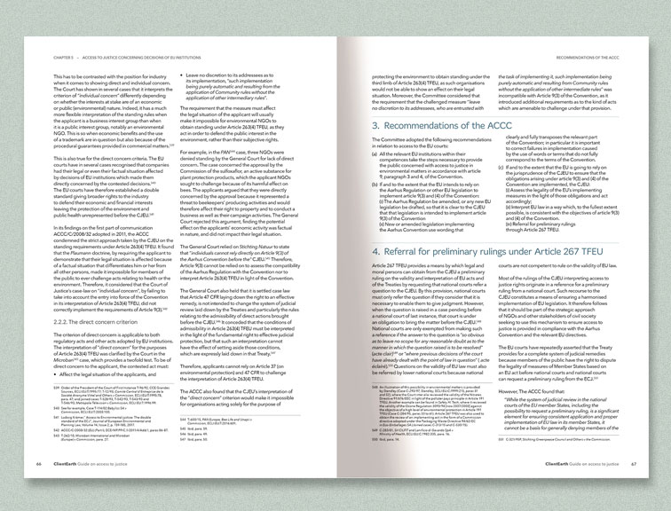 Access to Justice in European Union Law - Client Earth Access to Justice in European Union Law - Client Earth