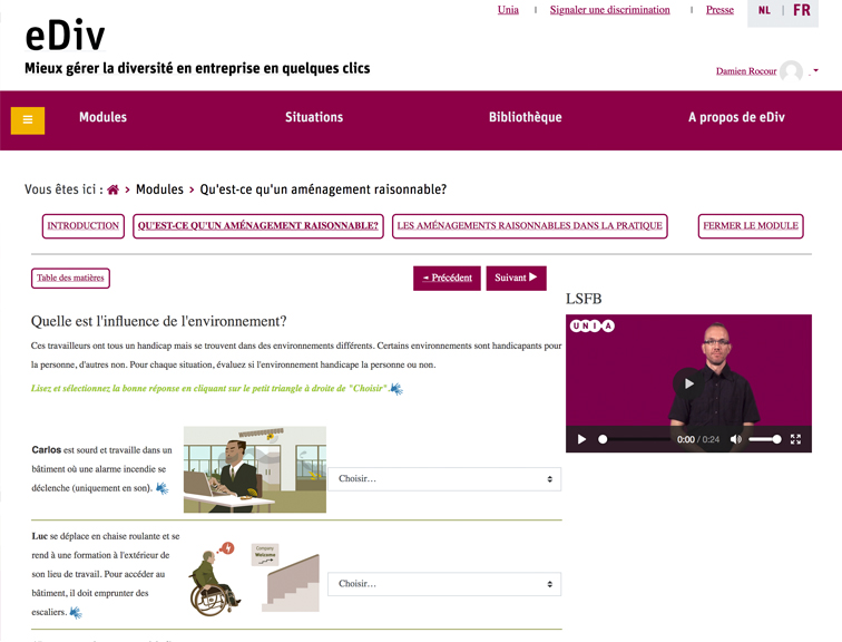 UNIA - Modules formations en mode Accessible UNIA - Modules formations en mode Accessible